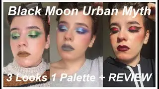 Black Moon Urban Myth // 3 Looks 1 Palette + REVIEW