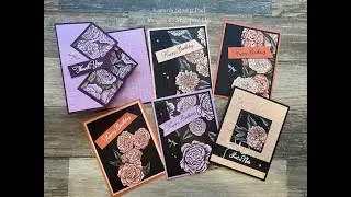 Favored Flowers Diamond Z Fold Card