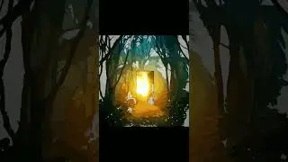 Color Planet. Масляная живопись. Дверь в другой мир. Forest. #shorts