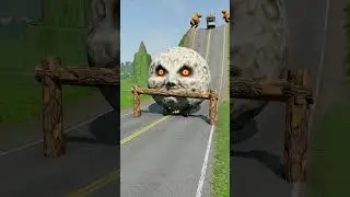 Long Capsule Buses vs Logs Trap - BeamNG.drive