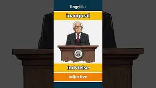 🇬🇧🇩🇰 inaugural - indvielse : vocabulary builder : learn English : Lad os l&aelig;re engelsk