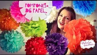 Tutorial paso a paso de c&oacute;mo hacer Pompones de Papel :: Chuladas Creativas