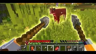 speedrunning with spears in VR Minecraft