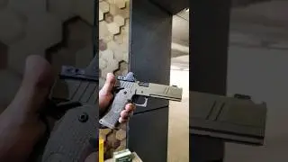 Shooting a work of art! The Nighthawk Sandhawk #pistol #gun #9mm #2011 #rangeday