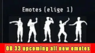 OBB 33 upcoming all new emotes in free fire#freefirenewevent #shortsvideo #notifyjunior