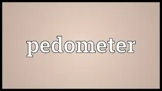 Pedometer Meaning