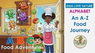 🍎 Приключения с едой и алфавитом! Изучаем алфавит от А до Я для детей дошкольного возраста (прост...