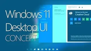 Windows 11 Desktop User Interface Concept