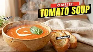 Roasted Tomato Soup Without Oven | Under 30 Minutes
