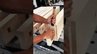 Wood Joinery Carving Work Tool Using Manual Mortise Chisel #worktool