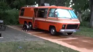 1973 GMC motorhome first camping trip