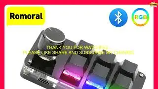1005004748558819 USB Custom Keyboard Macro 3 6 Key 1 Knob Programming RGB Bluetooth Gam