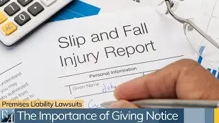 Premises Liability Lawsuits And Giving Notice Beforehand.  A New York Attorney Explains The Law.