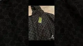 Gucci Men Gg Ripstop Tech Jacket Black