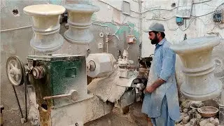 Making Marble Stool With Incredible Skill In Local Factory