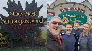 Shady Maple Smorgasbord and Stoudtburg Village outing!!  Best Buffet ever?  Cute German Village.