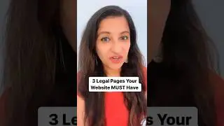 3 Legal Pages Your Website Must Have!