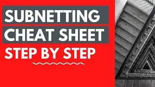 How To Calculate Subnet Mask | How To Subnet Ipv4 | Subnetting Cheat Sheet Steps 1-5