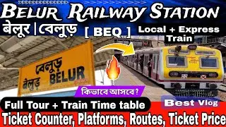 Belur Railway Station Full vlog | Howrah to Belur Local train | BEQ বেলুড় স্টেশন #belurmath #belur