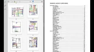 Subaru Legacy 2019 to 2023 - Electrical Wiring Diagrams - Electrical Circuits