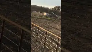 Pipe fence with cable
