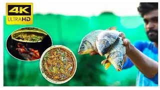 Village Style Fish Recipe | Traditional Fish Curry | Country Foods Indian outdoor Cooking