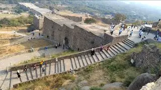 Indian hidden tourism Golconda fort Hyderabad#famous old historical imarat