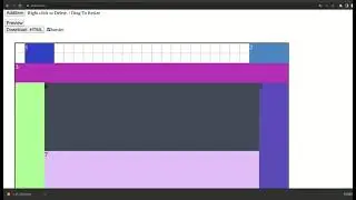 Online drag and drop css layout generator to generate html file