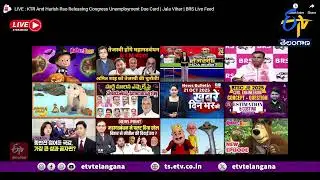 KTR, Harish Rao Unveils Congress Unemployment Due Card | కాంగ్రెస్ నిరుద్యోగ భృతి కార్డు విడుదల🔴LIVE