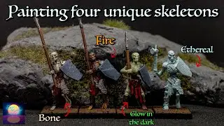 Painting unique Skeletons | A few interesting styles for skeleton minis.