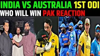 India Vs Australia 1st ODI 2025 | Rohit,Virat | Pakistani Public Reaction | Who Will Win Ind Vs Aus
