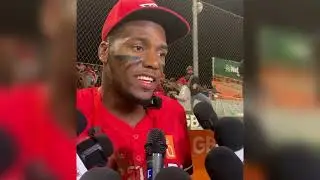 Junior Lake luego del cuadrangular y aportar a la segunda victoria de la Serie Final 