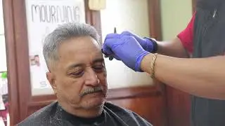 Regular haircut,  Scissors on the top.  HAIRCUT #19