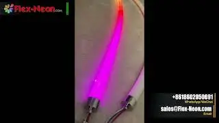 Black white silicon 360 degree round LED Neon Flex by Flex-Neon.com