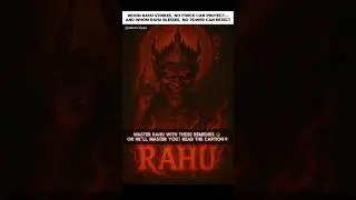 Whom Rahu strikes, no force can protect&hellip;and whom Rahu blesses, no power can reject! 💯✨#rahu #shorts