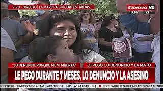 Marcha en Rojas por brutal femicidio: vecinos piden justicia