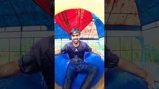 waterslide parkour Free running pov 🥳#playground #parkourfreerun #shortslife