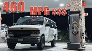 Ford's Big Block 460 Econoline Van Gas Mileage Test | Highway Only, Fully Unloaded