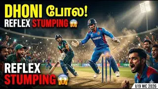 Dhoni போல Reflex Stumping! ⚡ Afghanistan U19 Captain Viral Moment | U19 WC 2026