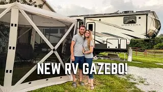 Lippert Gazebo Review + Our Outdoor RV Camping Setup