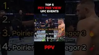 Top 5 UFC Pay Per View Events