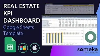 Real Estate KPI Dashboard Google Sheets Template | Real Estate Key Metrics Template