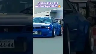 🏎️🏁Nissan Skyline R33 vs R34 - JDM Icons at Wekfest Japan #jdm #skyline