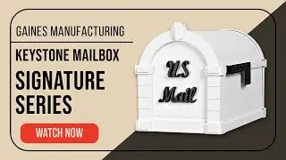 Top Rated Luxury Mailbox : Keystone Signature Series Overview - Black and White Limited Edition