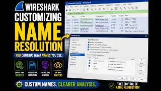 Настройка разрешения имен Wireshark