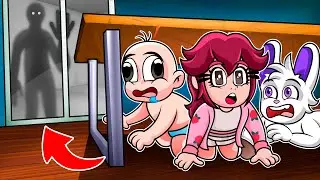 Un EXTRAÑO Nos Siguió Hasta Nuestra CASA... 😱 👀 BEBÉ NOOB en MINECRAFT