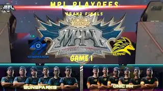 SUNSPARKS vs ONIC PH Game 1 (GRAND FINALS) || MPL Philippines Season 5 GRAND FINALS DAY 1 || ENGLISH