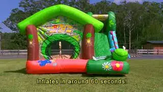 Giraffe Jungle Fun Bouncy Castle - Happy Hop