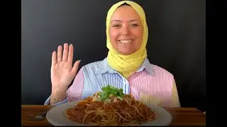 ASMR SPAGHETTI BOLOGNESE PASTA I MUKBANG I ASMR I EATING SOUNDS