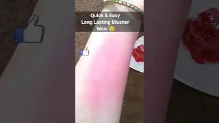 long lasting blush 💋 ❤️ waterproof  #shorts #beautyhacks